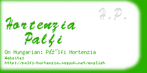 hortenzia palfi business card